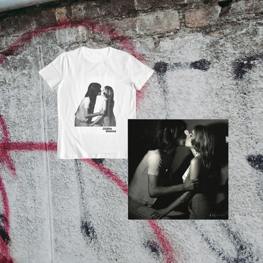 T-shirt “UOMO DONNA” + Stampa “AMANTI” - Andrea Laszlo De Simone