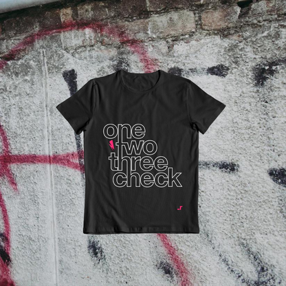 T-shirt "One Two Three Check"
